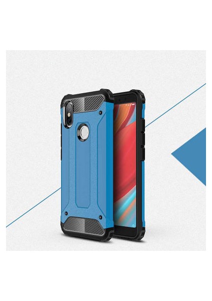 Redmi S2 Kılıf Darbelere Dayanıklı Çift Katmanlı Alvika Premium Sert Silikon Kapak