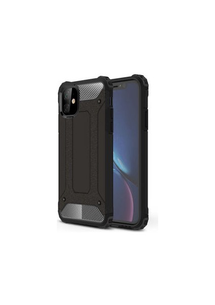 iPhone 11 Tam Koruma Sağlayan Çift Katmanlı Crash Premium Sert Silikon Kılıf