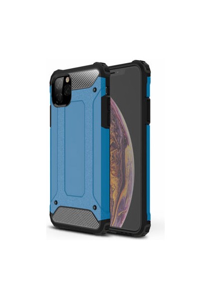 iPhone 11 Pro Max Tam Koruma Sağlayan Çift Katmanlı Crash Premium Sert Silikon Kılıf