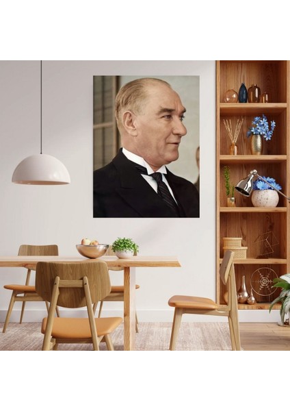 Ulu Önder Mustafa Kemal Atatürk Renkli Portre Duvar Sticker fiyatları