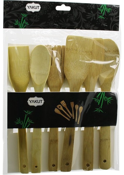 6pcs Komple Bambu Mutfak Set (2818)