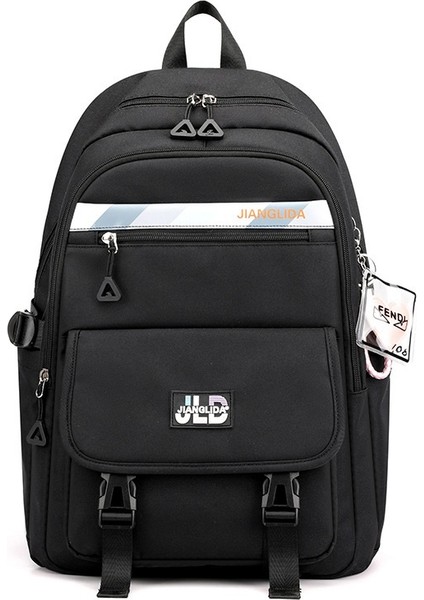 Oxford Kumaş Su Geçirmez Orta Okul Öğrencisi Rahat Moda Büyük Kapasiteli Sırt Çantası (Yurt Dışından)