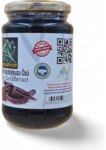 Organik Keçiboynuzu Özü 370 ml 480 g