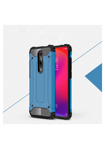 Xiaomi Mi 9t Tam Koruma Sağlayan Çift Katmanlı Crash Premium Sert Silikon Kılıf