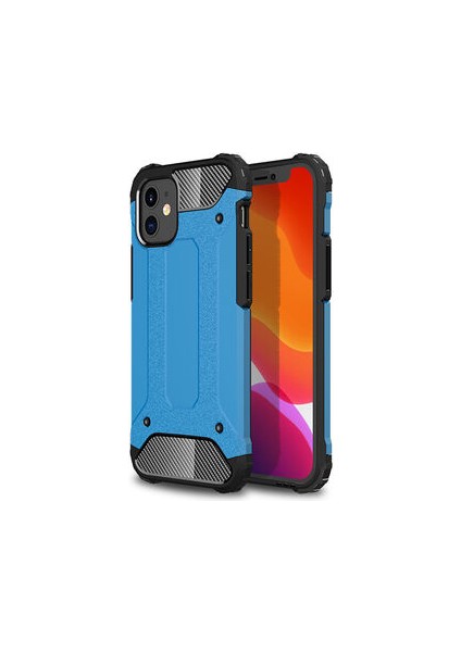 iPhone 12 Mini Tam Koruma Sağlayan Çift Katmanlı Crash Premium Sert Silikon Kılıf