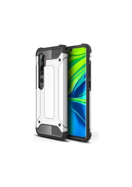 Xiaomi Mi Note 10 Tam Koruma Sağlayan Çift Katmanlı Crash Premium Sert Silikon Kılıf