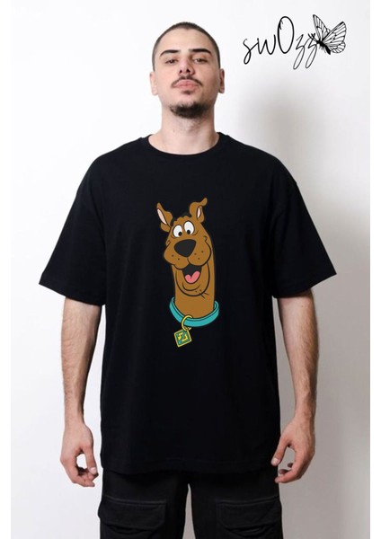 Scooby Doo Baskılı Unisex Oversize Tshirt