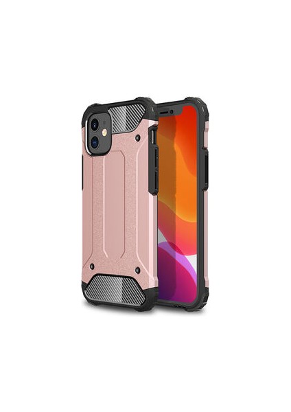 iPhone 12 Mini Tam Koruma Sağlayan Çift Katmanlı Crash Premium Sert Silikon Kılıf