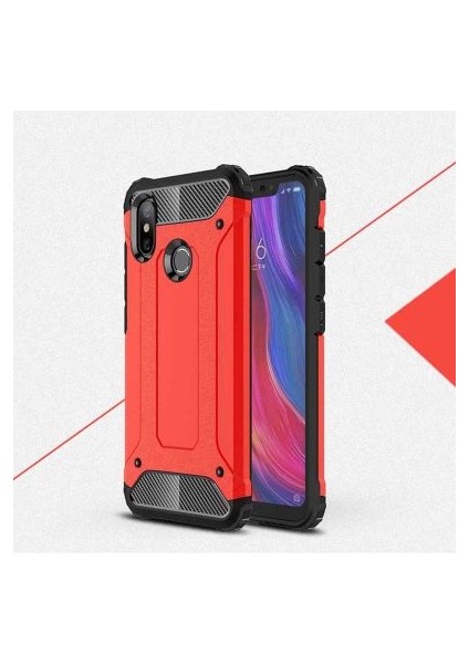 Xiaomi Mi 6x Tam Koruma Sağlayan Çift Katmanlı Crash Premium Sert Silikon Kılıf