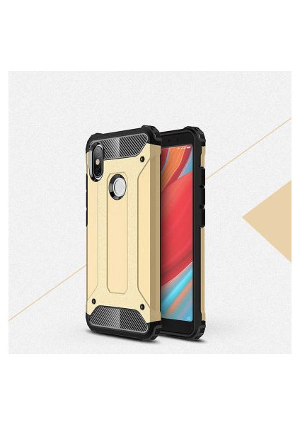 Redmi S2 Tam Koruma Sağlayan Çift Katmanlı Crash Premium Sert Silikon Kılıf