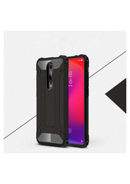 Xiaomi Mi 9t Tam Koruma Sağlayan Çift Katmanlı Crash Premium Sert Silikon Kılıf