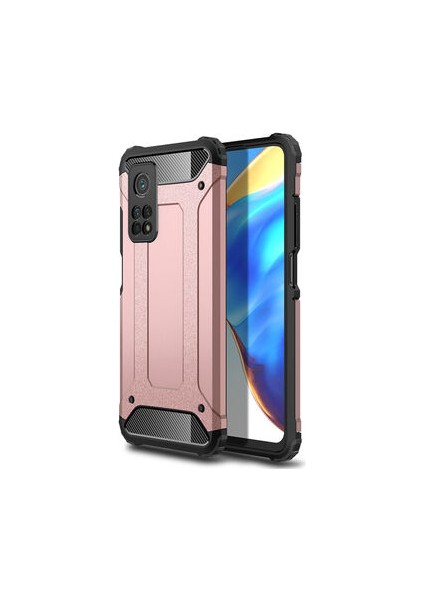 Xiaomi Mi 10T Pro 5g Tam Koruma Sağlayan Çift Katmanlı Crash Premium Sert Silikon Kılıf