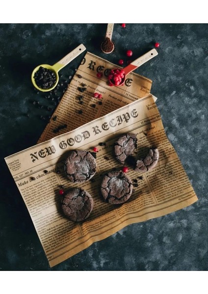 Yağlı Kağıt Vintage Gazete Desenli Sunum 100 Adet fiyatları