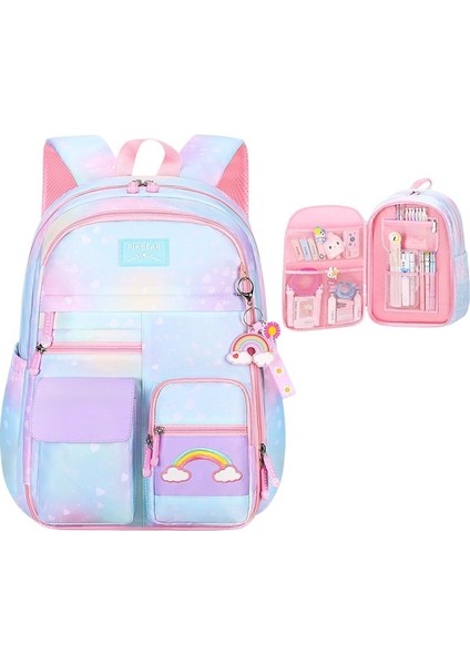 Ilkokul Öğrencilerinin Okul Çantaları, Sevimli ve Hafif Okul Çantaları, Geniş Kapasiteli Sırt Çantaları (Yurt Dışından)