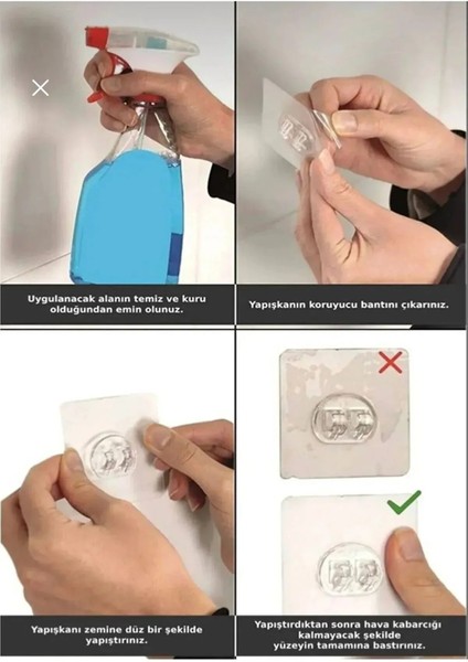 Yapışkanlı Banyo Köşeliği Kancalı Köşe Rafı Duş Şampuanlık Duvar Düzenleyici Organizer Raf 3'lü Set indirimleri