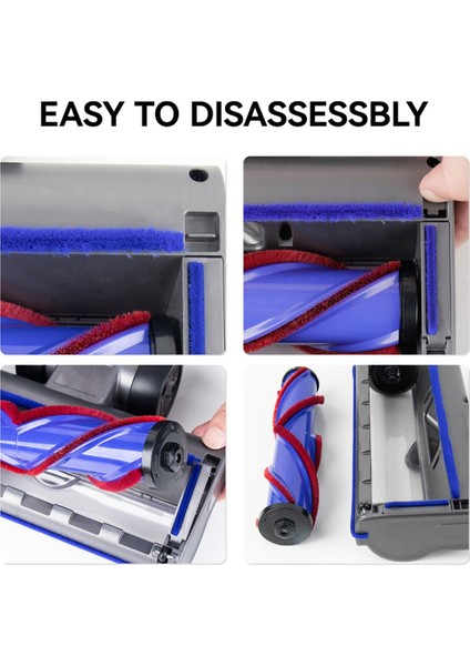 V10SLIM Için Vakum Tahrikli Fırça Kafası V12SLIM Halı Zemin Temizliği Için Temizleyici Kafa Yedek Parçaları (Yurt Dışından)