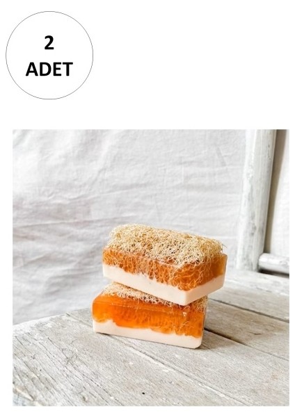 2 Adet Doğal Kabak Lifli Eşek Sütü Sabunu
