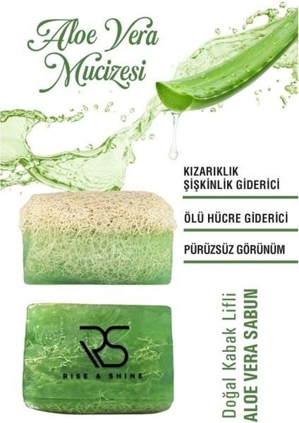 Doğal Kabak Lifli Alovera Sabunu