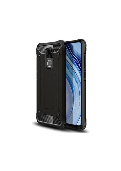 Redmi Note 9 Tam Koruma Sağlayan Çift Katmanlı Crash Premium Sert Silikon Kılıf