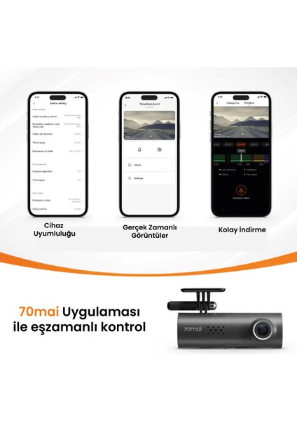 Dash Cam M200 Araç İçi Kamera 2024