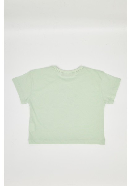 Kız Çocuk Crop Tshirt Yeşil - Aleyna fiyatları