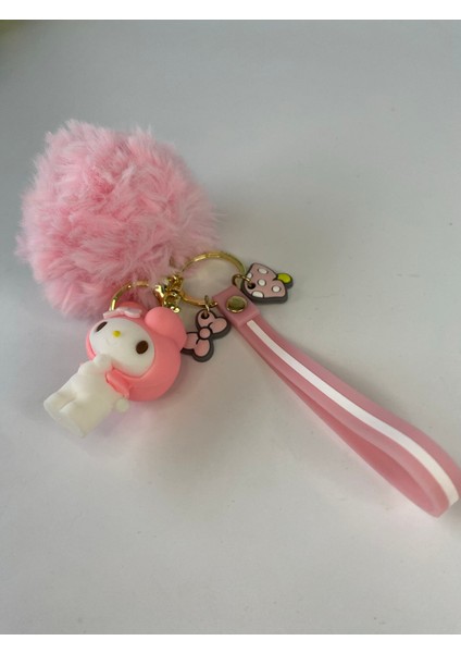 My Melody Ponponlu Anahtarlık Pembe