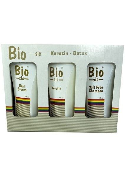 Brezilya Fönü 3'lü Kutulu Set Keratin + Saç Kremi + Tuzsuz Şampuan Düz ve Işıltılı Saçlar Botox