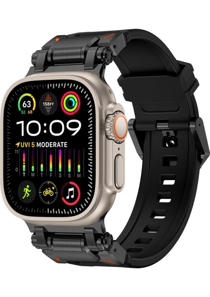 Apple Watch Uyumlu Ultra 2 Se Uyumlu 42 44 45 49MM Kordon Zırhlı Armor Kordon Kayış