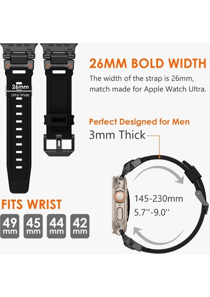 Apple Watch Uyumlu Ultra 2 Se Uyumlu 42 44 45 49MM Kordon Zırhlı Armor Kordon Kayış indirimleri
