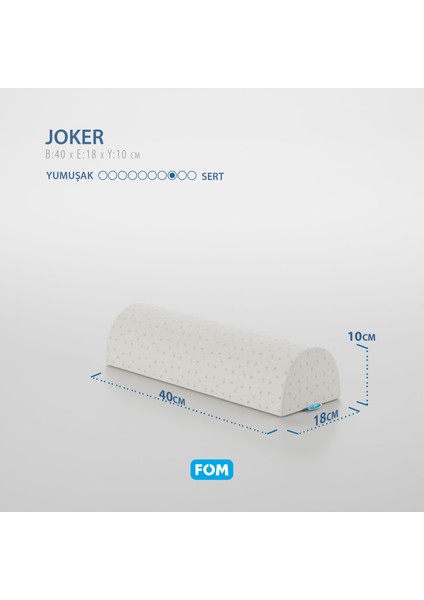 Joker Çok Amaçlı Visco Horlama Seyahat Uyku Yastık 40 x 18 x 10