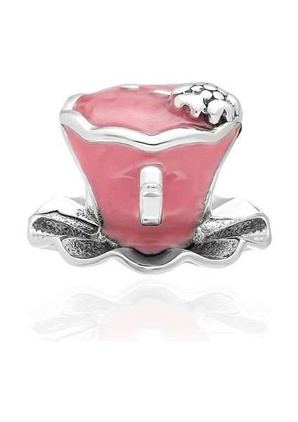 925 Ayar Gümüş Mineli Fincan Charm