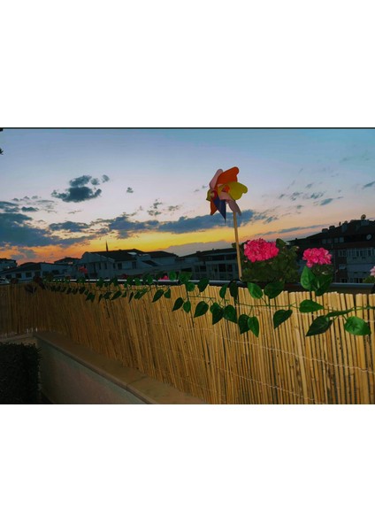 90CM.X2M. Bambu Hasır Balkon Çiti Bahçe Çiti Bahçe Dekorasyon