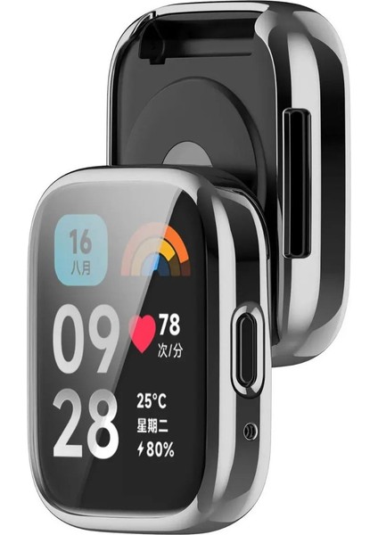 Redmi Watch 3 Active Uyumlu Kasa ve Ekran Koruyucu 360 Tam Koruma Kılıf Kapak