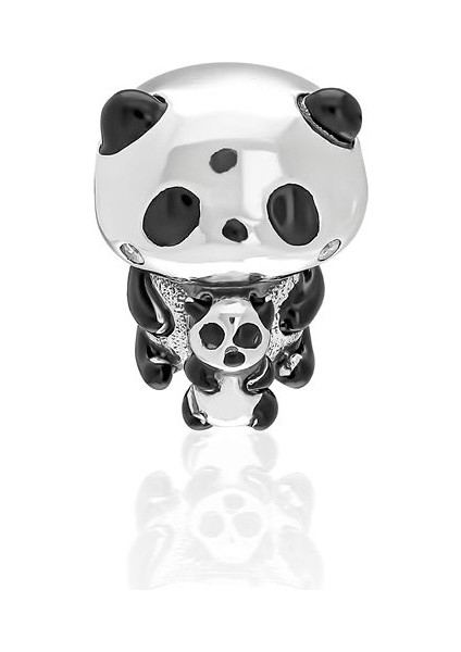 925 Ayar Gümüş Panda Charm