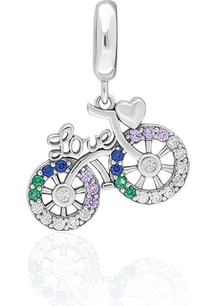 925 Ayar Gümüş Bisiklet Charm