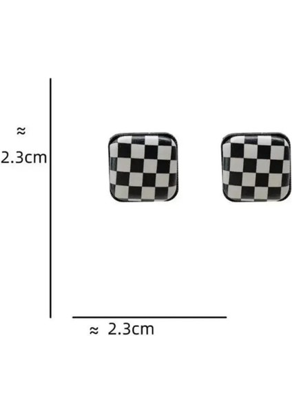 Damalı Deri Tasarım Küpe modelleri