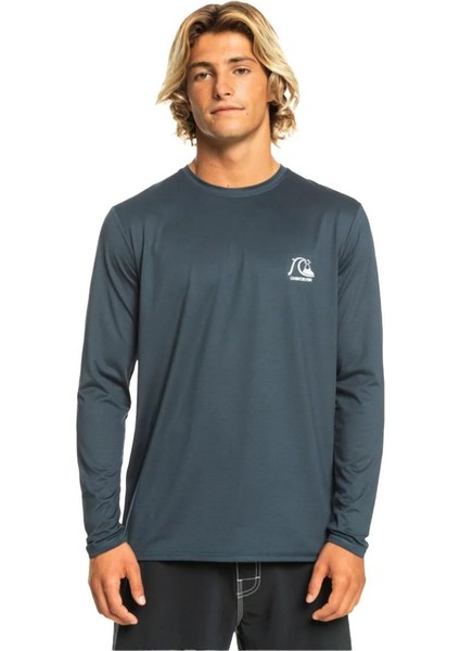 EQYWR03381 Heritage Heather Ls Erkek Yüzücü Tişörtü