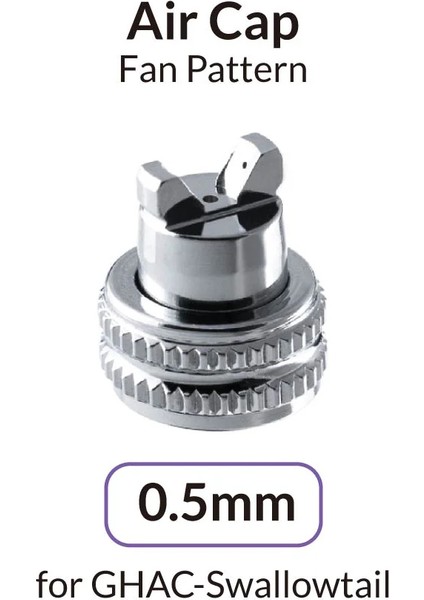 Airbrush Ghac-Swallowtail İçin Fan Desenli Hava Başlığı