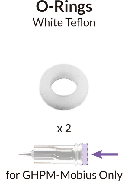 Airbrush Premium Mobius Için Sadece Beyaz O-Ringler