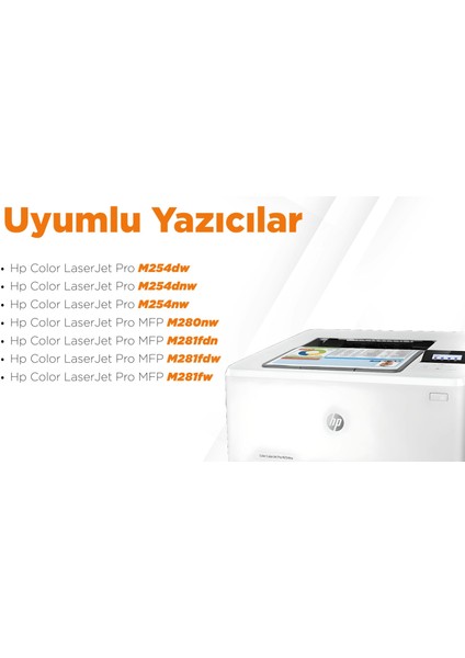 Hp 203X Muadil Toner Set / Pro M254 / M280 / M281 / CF540X