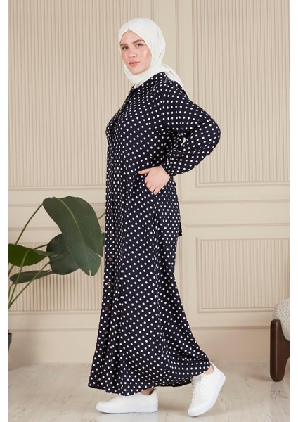 Kadin Buyuk Beden Çıtır Desen Yazlik Tesettur Elbise indirimleri