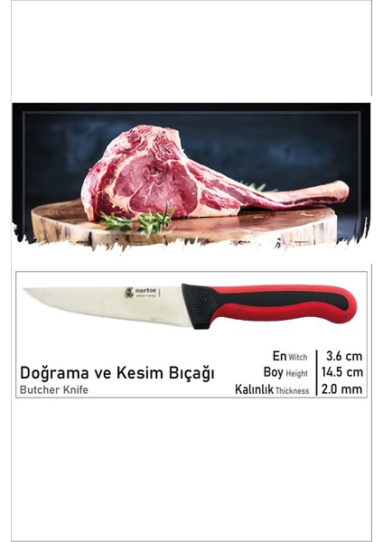 Lua Plastik Kasap Bıçağı No.1