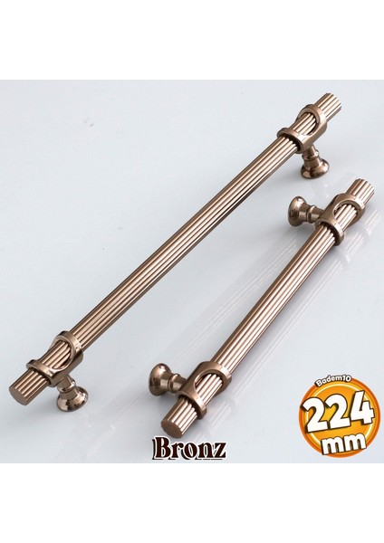 Arsin Bronz Metal Kulp 224 Mm-22.4 cm Mobilya Dolap Çekmece Kapak Mutfak Dolabı Kulpları Kulbu Kulpu