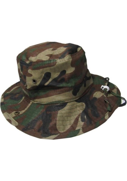 Safari Model Şapka Katlanabilir Kamufulaj-Xxl modelleri
