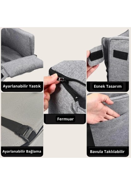 Miaunest™ Kedi Taşıma Çantası Kedi Seyahat Çantası Araba Içi Yatak ve Kedi Çantası Bej fırsatları