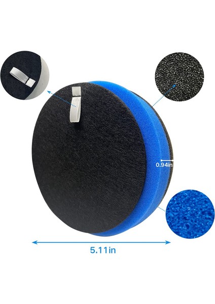 Bissell 2999 3000 3057 2920 Için 10 Adet Hepa Filtre ve Filtre Pamuğu (Yurt Dışından)