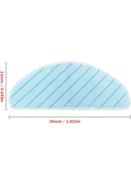 Ecovacs Deebot Ozmo T9 Max Temizleme Yıkanabilir Paspas Pedi (8 Adet) (Yurt Dışından)