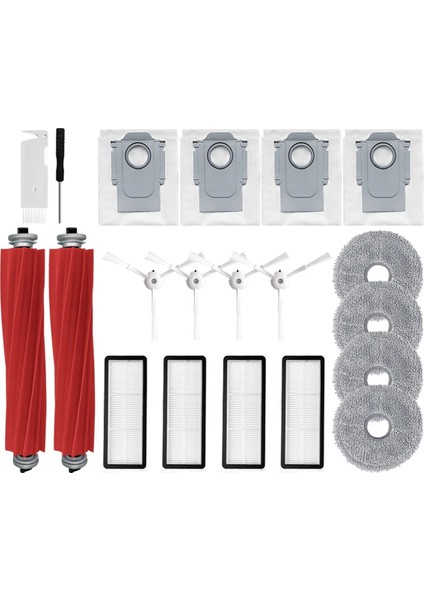 Roborock Q Revo Maxv Için Ana Yan Fırça Hepa Filtre Paspas Toz Torbası (Yurt Dışından)