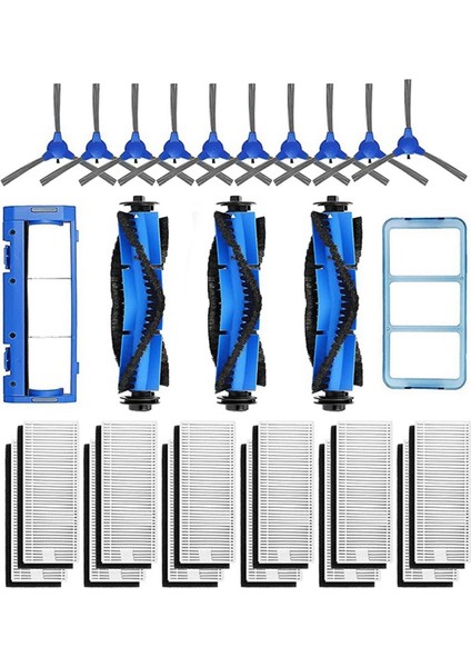 Eufy Robovac 11S 30C 15T 15C 35C Için Ana Yan Fırça Hepa Filtre Kitleri (Yurt Dışından)