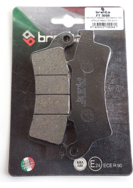 Aprilia Atlantıc 250 Ön Fren Balata Brenta (Made In Italy) indirimleri